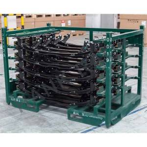 Automotive industrial bumper beam rack