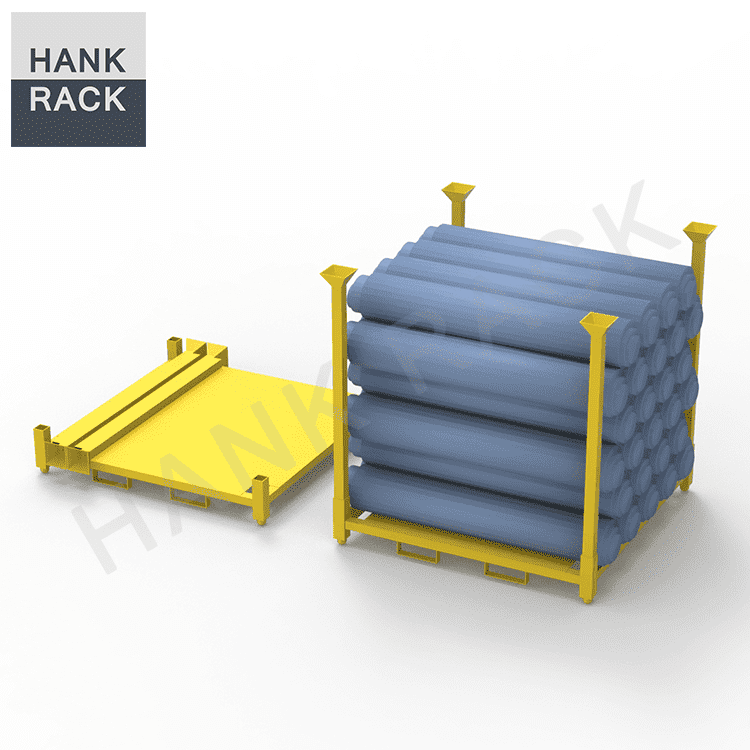 Factory wholesale Foldable Tire Cage -
 Stacking Rack for Carpets Textiles Fabric Rolls – Hank