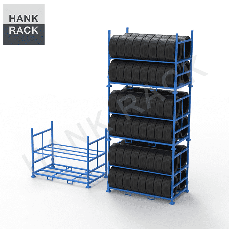 OEM manufacturer Stackable Warehouse Tire Racks -
 Folding Tire Rack – Hank