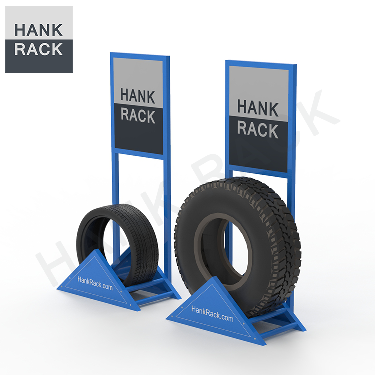OEM Customized Wheel Stand Display -
 Portable Tire Display Rack – Hank