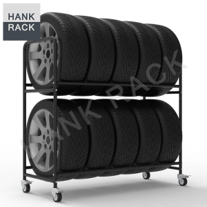 4 Casters Transport Display Storage Rolling Tire Rack