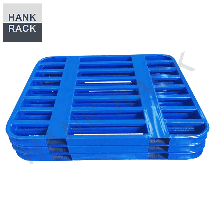 Factory directly Nestainer Storage Rack -
 Round corner steel euro pallet – Hank