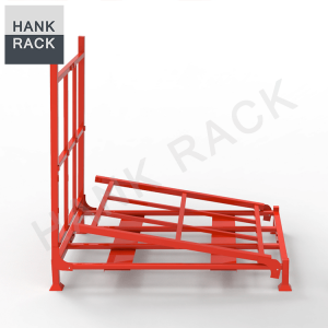 China Ningbo Factory Direct Stackable Stillage 2 Levels Folding Tire Rack
