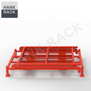 China Ningbo Factory Direct Stackable Stillage 2 Levels Folding Tire Rack
