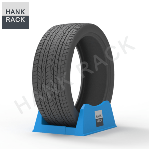 Point of Sale Adjustable Portable Tyre Holder Display Tire Stands