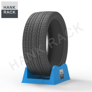 Point of Sale Adjustable Portable Tyre Holder Display Tire Stands