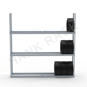 3-Tier Tyre Shelving Rack for Passenger & Light Truck Tyre Storage Display Rack