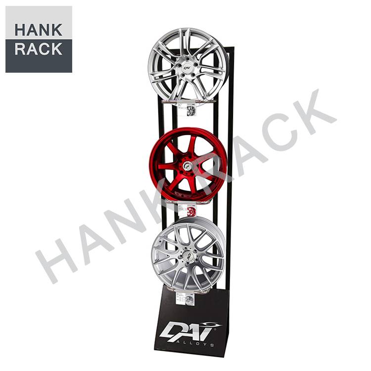 Cheap price Wheel Rim Display Stand -
 Alloy Rim Display Wheel Stand – Hank