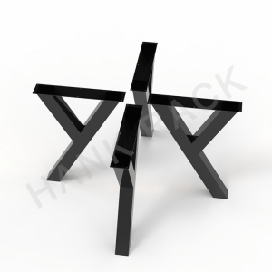Heavy table top support steel table foot black Y shape table leg base