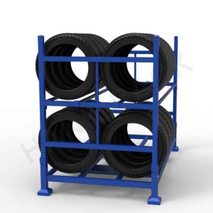 China OEM China Warehouse Industrial Welded Folding Stacking Adjustable Metal Racks for Tire