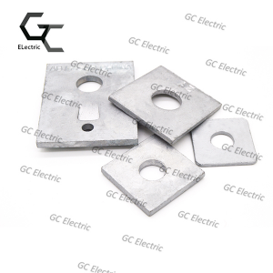 High quality black carbon steel square washers with ISO9001 certification passed