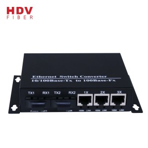 Model Newydd Ddeuol Ffibr Cyd-fynd Huawei Diwydiannol 3 Port Ethernet Switch
