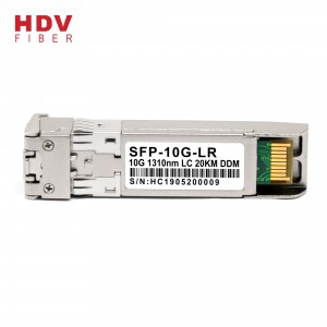 10G 1310nm 20km LC bağlayıcı çift fiber optik SFP Alıcı-Verici SFP + modülü