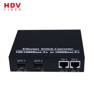 Cheap Price 2*10/100/1000 Mbps port used network switches with two SFP ports