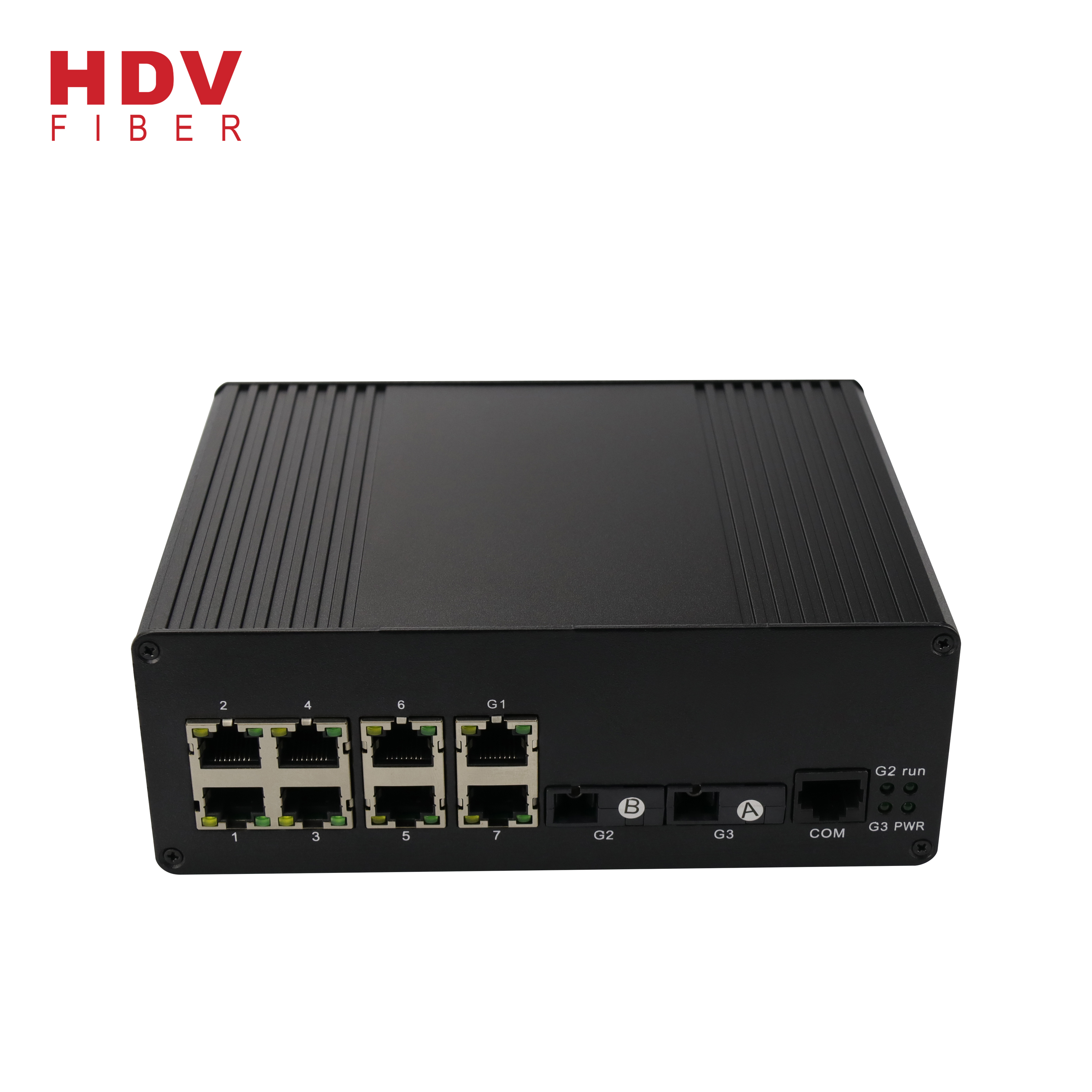 Gigabit Managed Industrial fiber ethernet switch with 8 rj45 ports and 2*1000M Optical port Featured Image