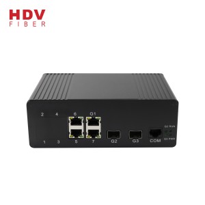 Компатибилен Huawei Industrial 4 Ethernet Port + 2 * 1000M SFP приклучоци управувани прекинувач од гигабити