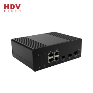 Compatible Huawei Industrial 4 Ethernet Port + 2*1000M SFP Ports Gigabit Managed Switch