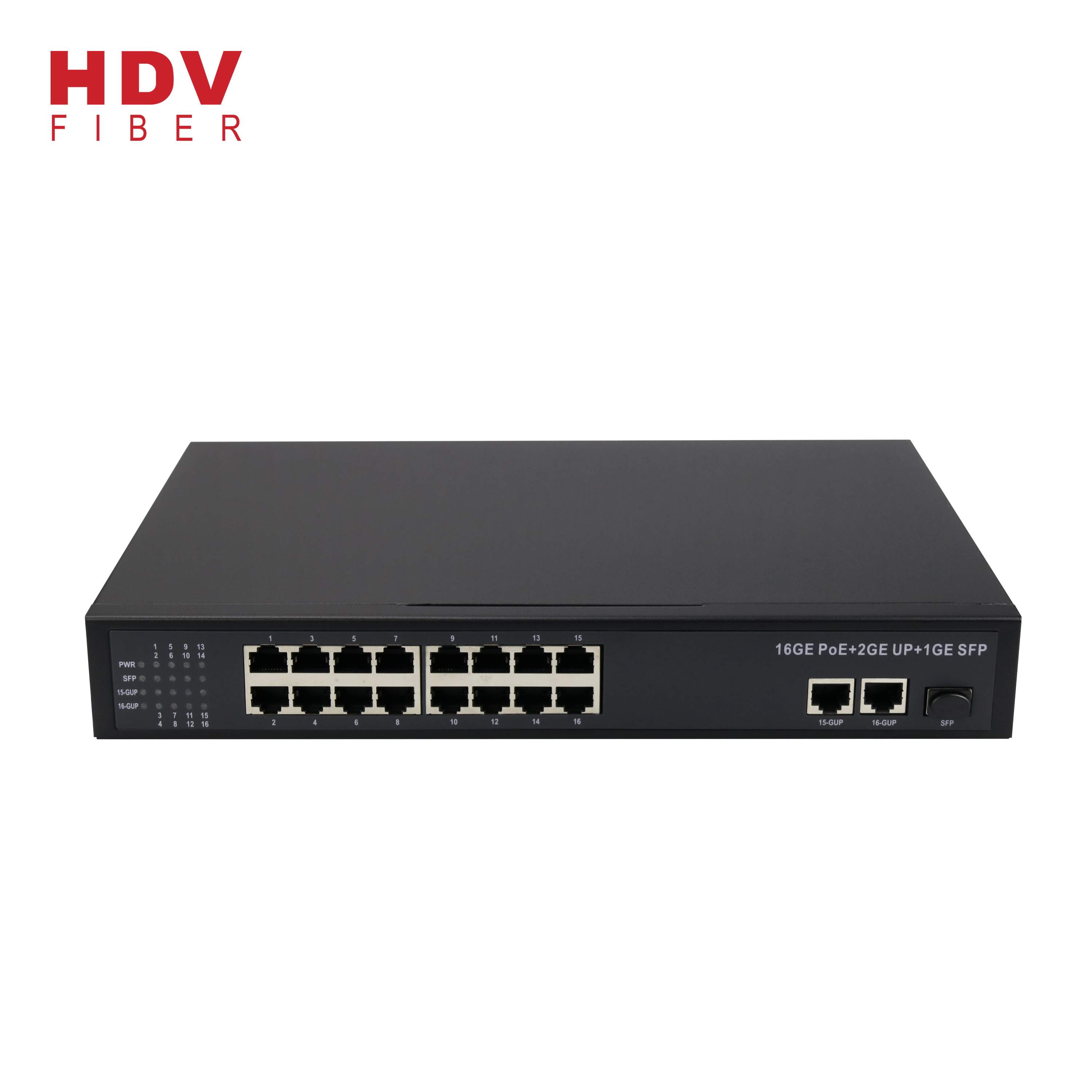 Factory Supplier 16 Port 10/100/1000Mbps POE Switch With 1*1000M SFP Featured Image