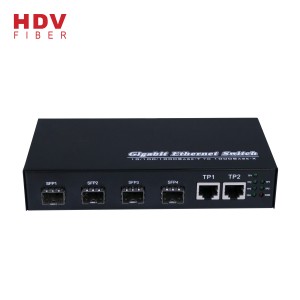 Ar Stoc Gigabit Llawn 4 Port SFP Ethernet Switch Huawei Cyd-fynd