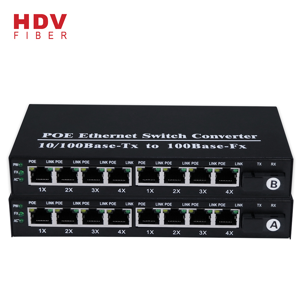 1*100M Optical Fiber and 8 * 10/100Base-Tx Rj45 Port Manageable Ethernet Poe Network Switch Price Featured Image