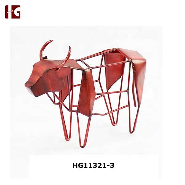 Fashion Metal Red Cow, House Decoration Products