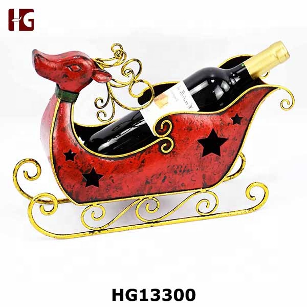 Christmas Style Metal Reindeer Wine Bottle Holder