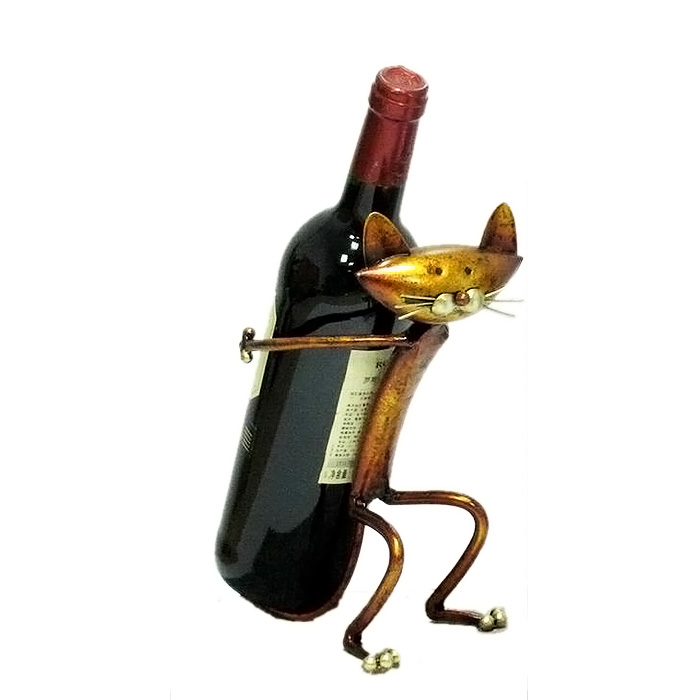 Unique Cat Metal Wine Bottle Rack