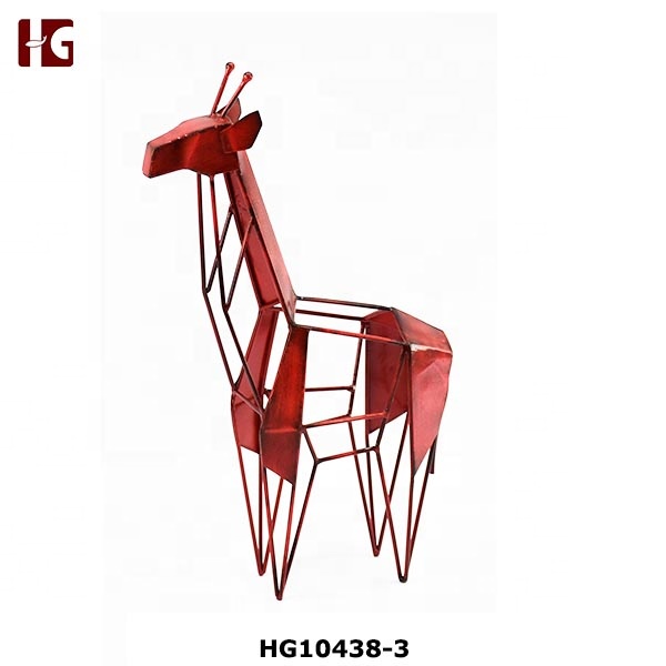 Online Wholesale Tabletop Metal Giraffe Sculpture
