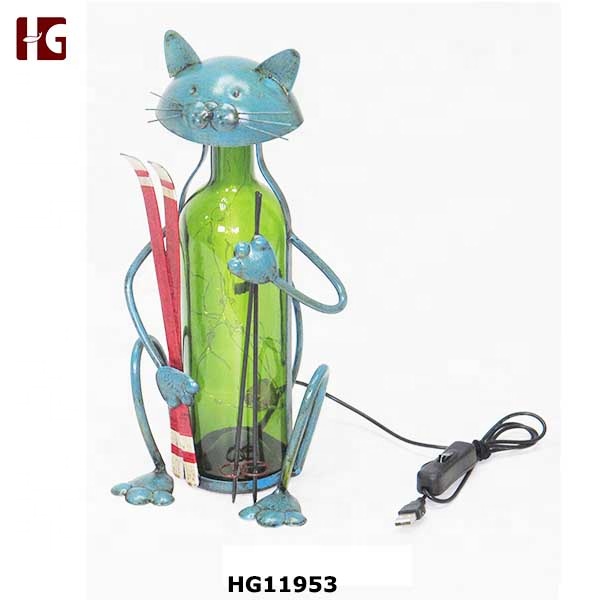 Iron bottle body animal with lamp
