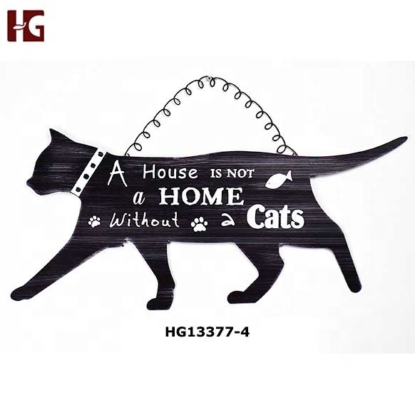Metal Cat Craft Business Gift wall hanging