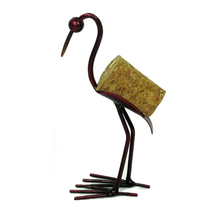 Home Decor Crane Animal Cork Craft