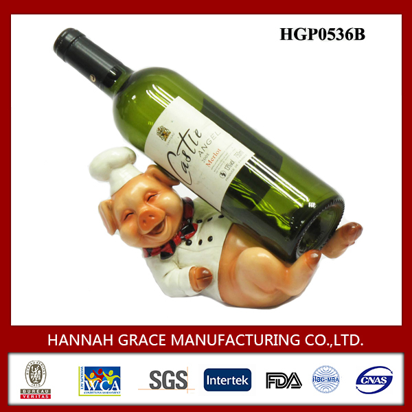 Creative Resin Figurine Animal Wine Holder, Custom Wine Bottle Rack