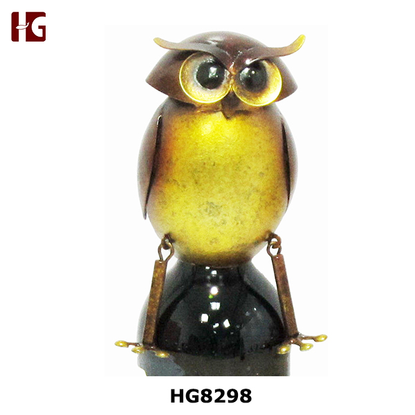 Cute Owl Iron Wine Cap For Home Decoration