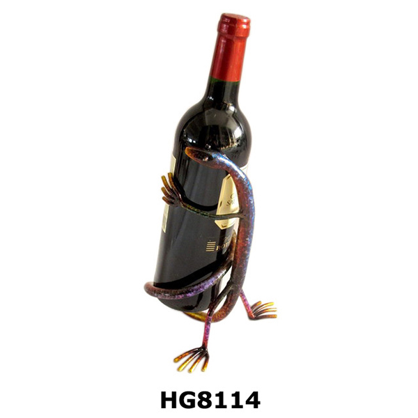 Wholesale Iron Gecko Wine Bottle Holder Home Decor