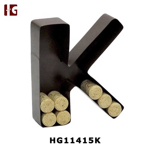 Metal Letter K Shaped Cork Display Holder