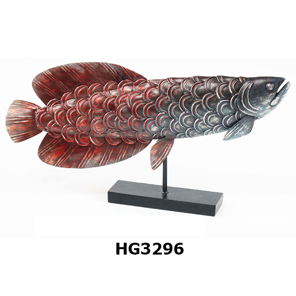China Red Fish Metal Home Decoration