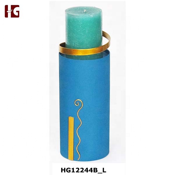 Tabletop Metal Candle Holder,Cylinder shaped