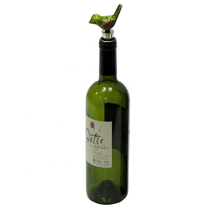 Decorative Metal Craft Bird Wine Bottle Stoppers Wholesale