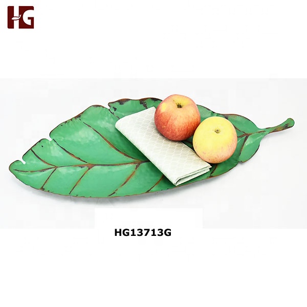 ron leaf fruit plate decoration
