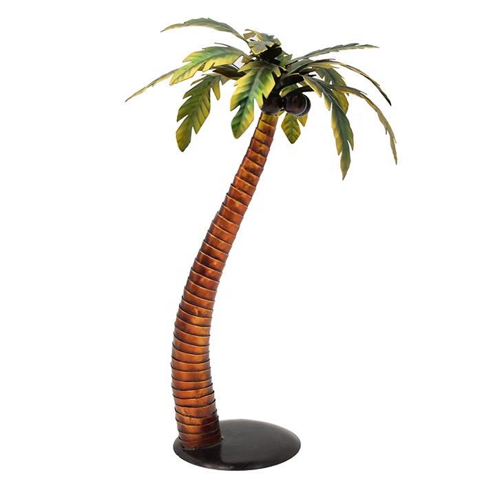 Tropical Coquette Coconut Tree Palm Tree Home Decor Metal Handmade Craft