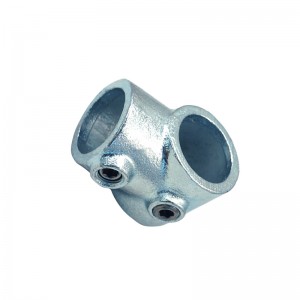 malleable iron allen key screw connect 101 short tee key clamp galvanized pipe fittings