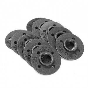 Malleable iron black metal decorative pipe fitting floor Flanges