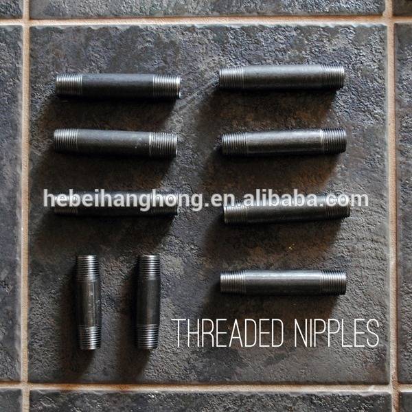 1/2'' 3/4'' 1'' plumbing pipe threaded nipples