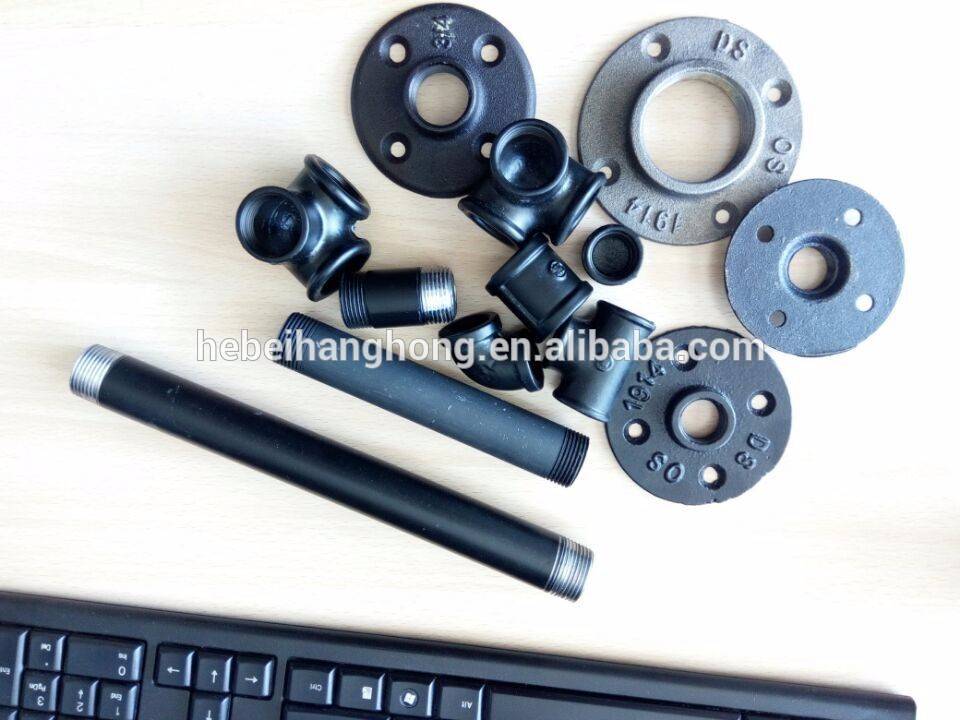 the 1/2" pipe floor flange, elbow, tee, reducer, coupling pipe fittings are used in home furniture