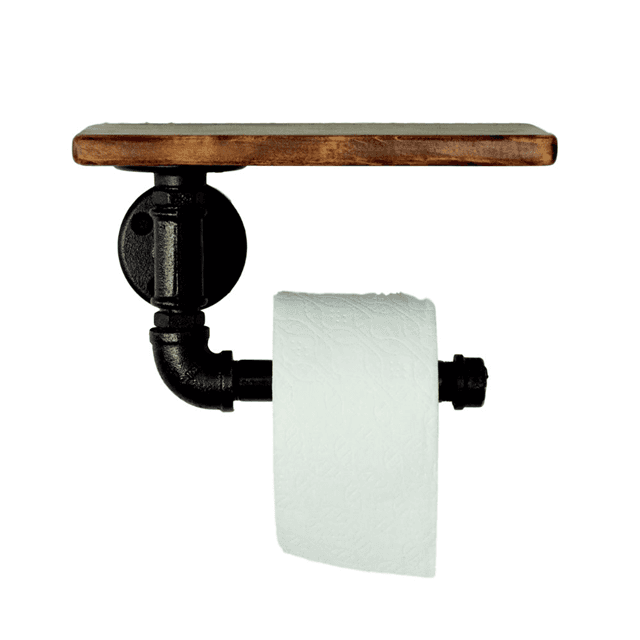 Industrial pipe toilet roll holder/ rustic toilet roll holder/toilet roll holder