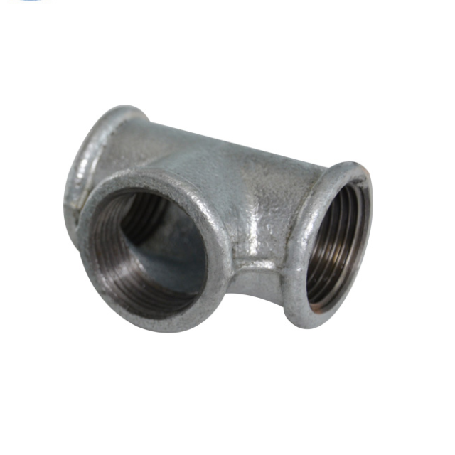 wrought black cast iron tee pipe fittings