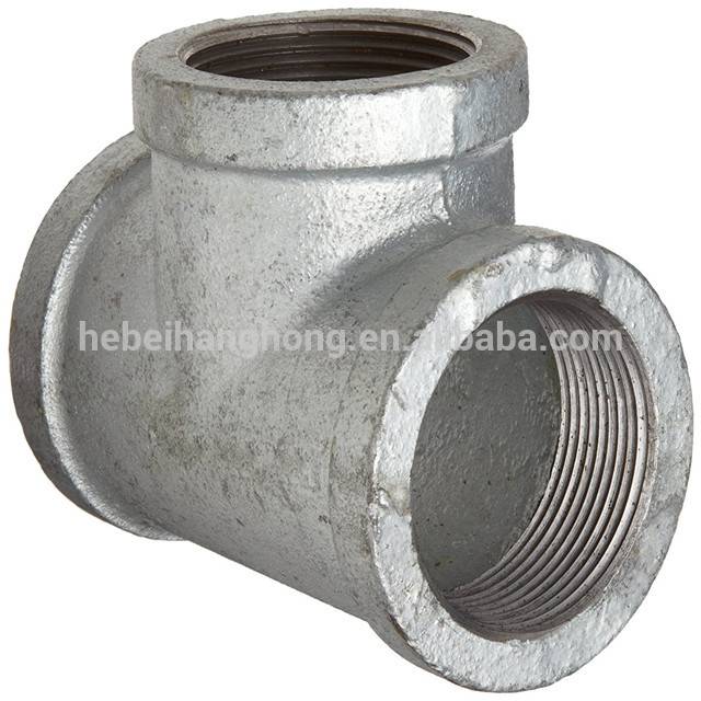 galvanized male threaded Nipple malleable cast iron pipe fittings used in furniture