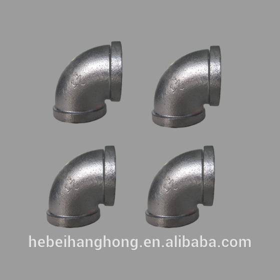 INQO brand FIg no.90 elbow hot dipped galvanized Malleable Iron Pipe Fittings made in China