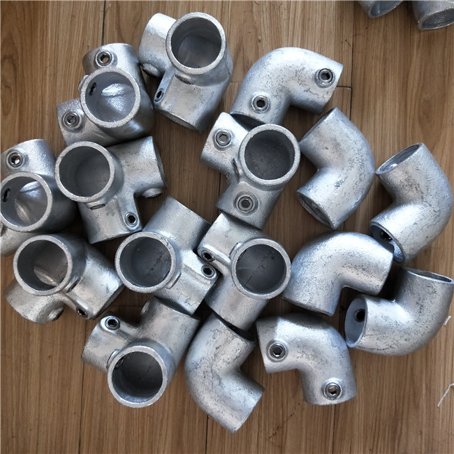 galvanized cast iron key clamp tee pipe fittings