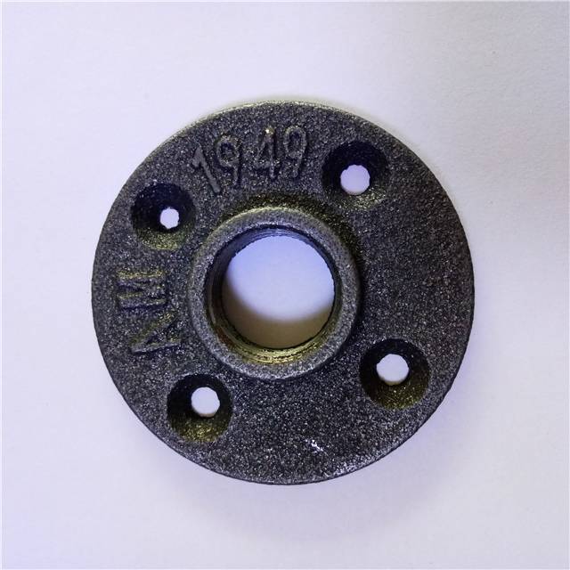 Malleable Iron Pipe Fitting Sand blasting Floor Flange